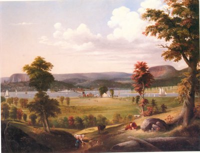 Summer in New Haven, View from East Haven by George Henry Durrie